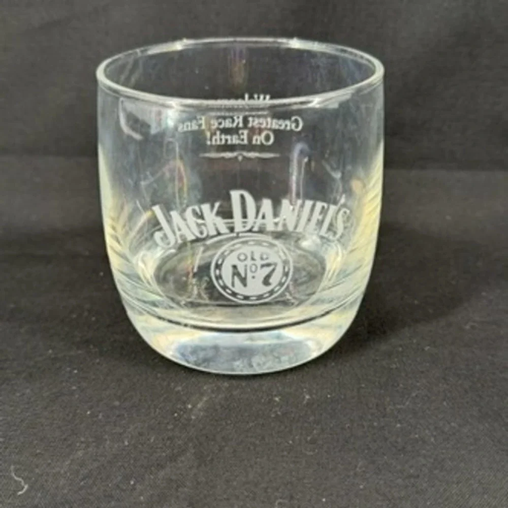 Jack Daniels Old No. 7 Rocks Glass Greatest Race Fans On Earth Whiskey Barware